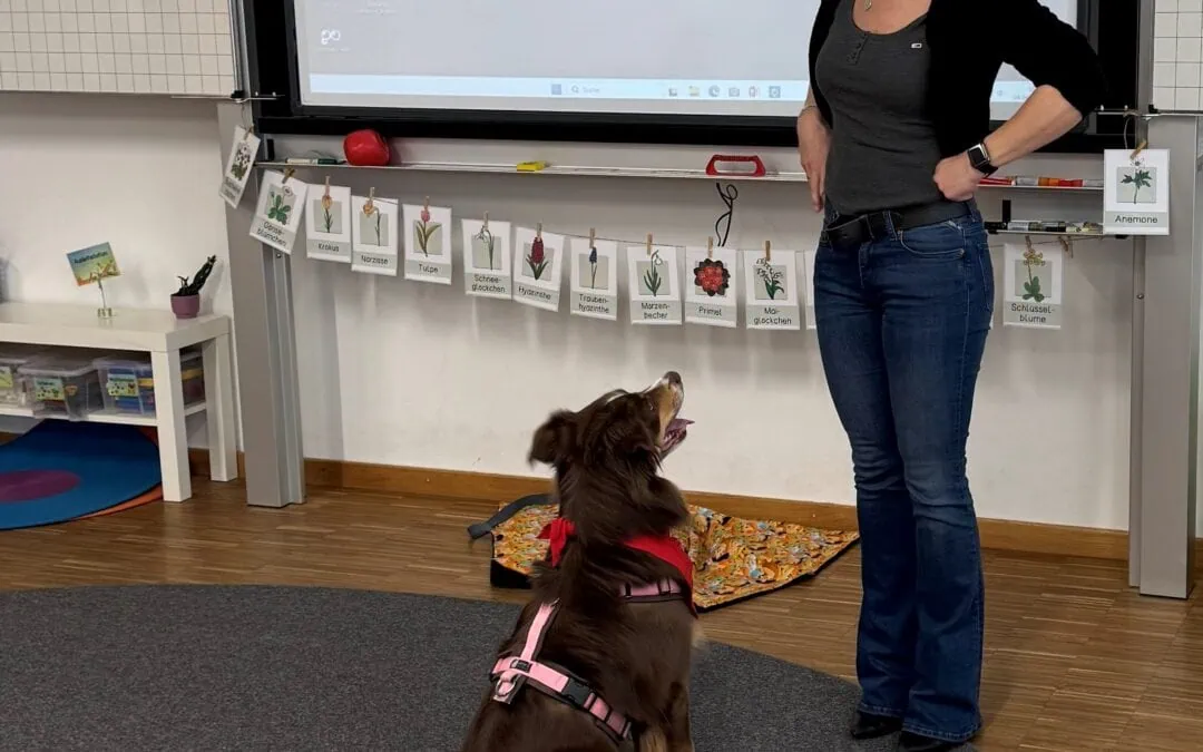 Schulhund Nala zu Besuch in der DK ½